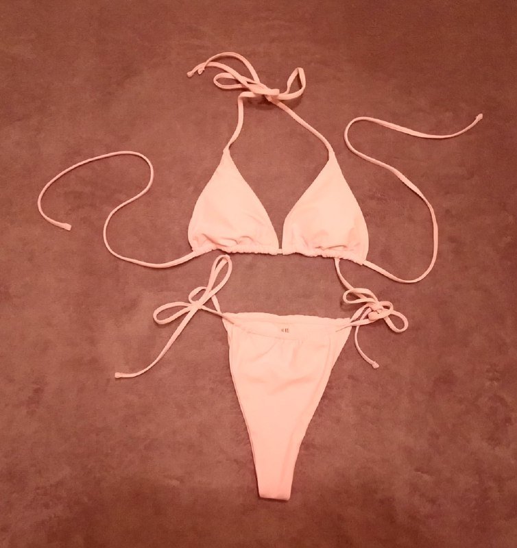 Новый светло-розовый купальник размер S