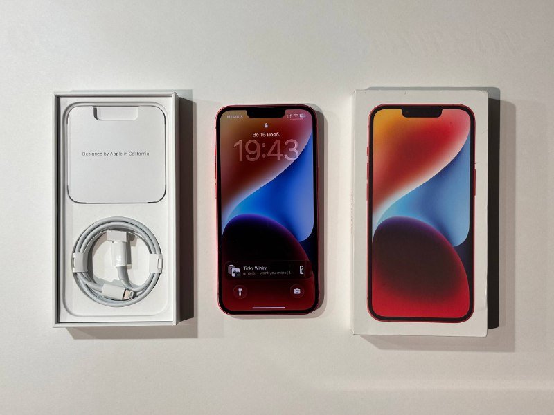 iPhone 14 128 gb, комплект, чехол 2