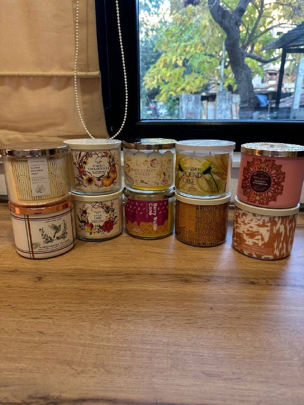 Свечки Bath and Body Works с тремя фитилями