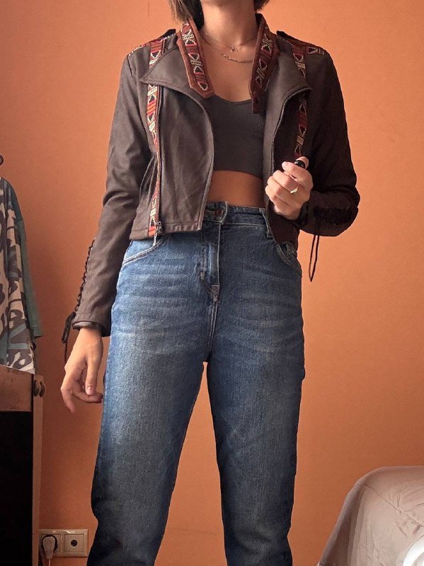 Куртка замшевая размер S 2