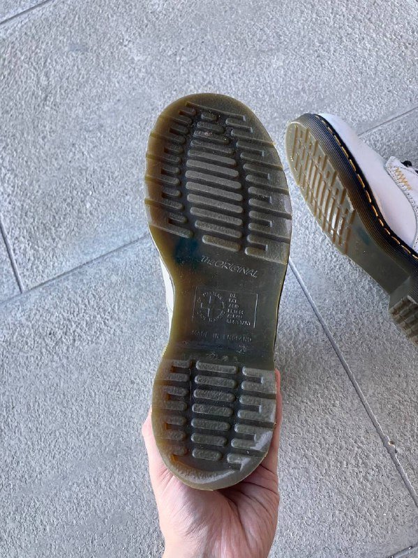 Винтажные ботинки Dr. Martens 9566 белые размер UK 6.5 3