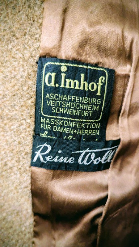 Винтажное шерстяное пальто размер S 2