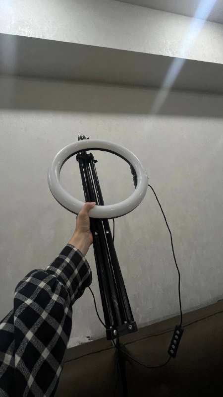 кольцевая лампа со штативом и держателем для телефона