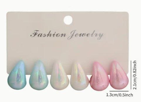 Серьги комплект из 6 пар 2