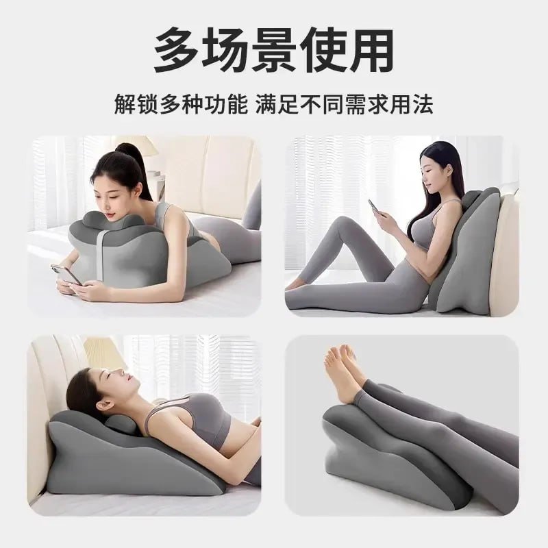 Эргономичная клиновидная подушка с массажным эффектом