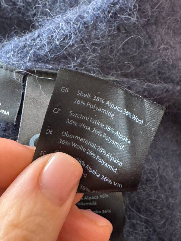 Теплый свитер-платье COS пыльно синий, размер М 3