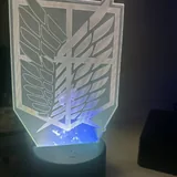 3D LED светильник Attack on Titan 4