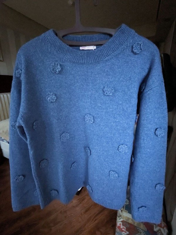 Голубой джемпер SELA, размер S 5