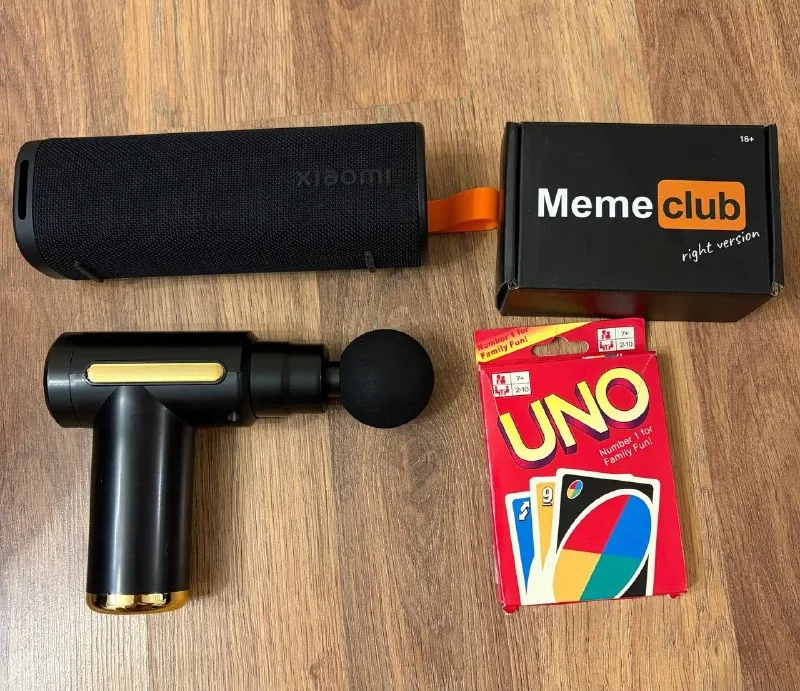 Meme Club, UNO, массажёр, Xiaomi колонка