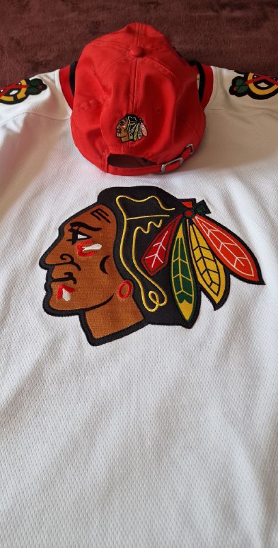 Мужская футболка болельщика NHL Chicago Blackhawks, бейсболка 6