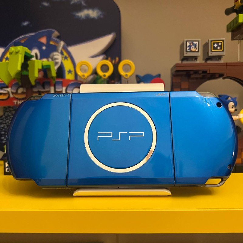 PSP 3000 Radiant Blue портативная ретро консоль 2