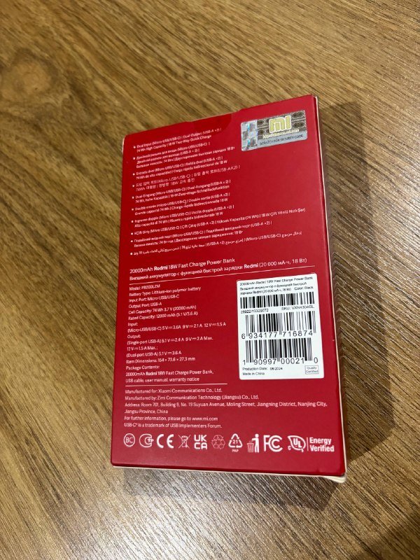 Power bank Redmi 20000mAh 2