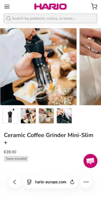 Ручная кофемолка Hario Mini Slim