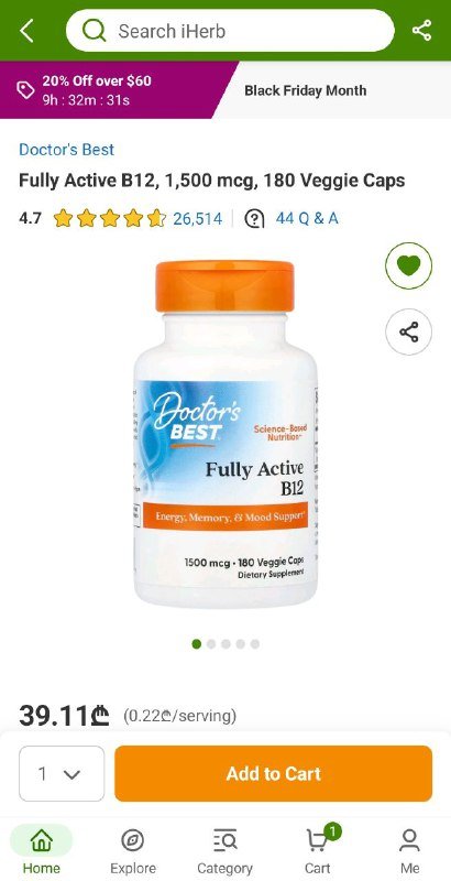 Doctor's Best Fully Active B12