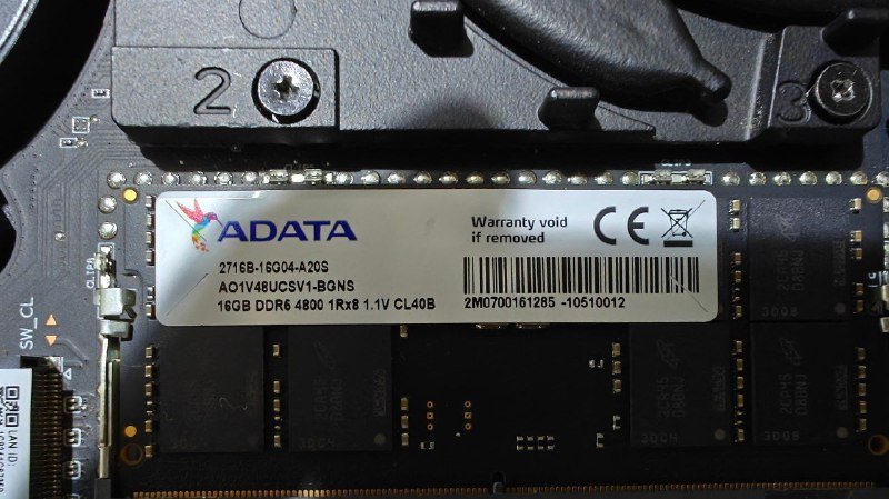 Оперативная память DDR5 4800 SODIMM ADATA и Samsung