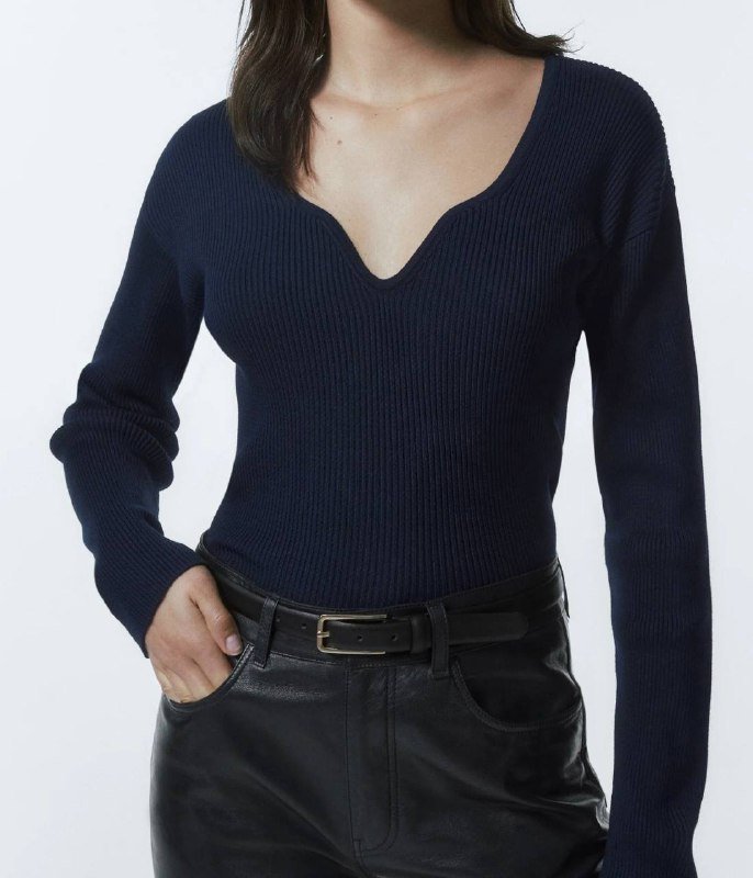 Джемпер Massimo Dutti тёмно-синий размер XS