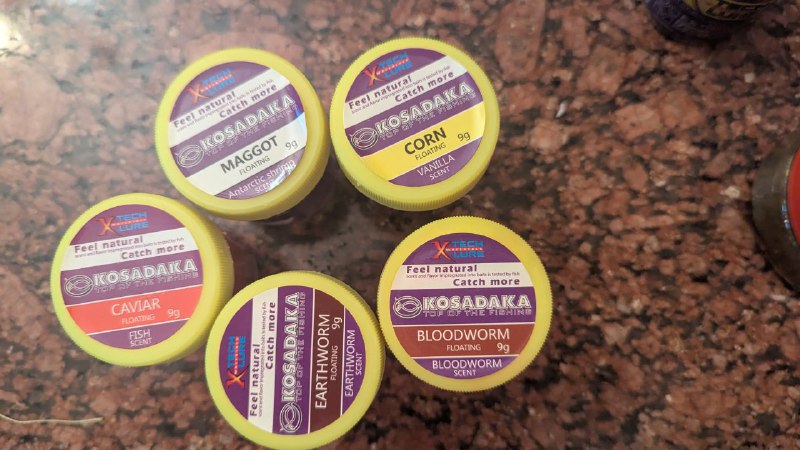 Искусственные приманки Kasadaka червь, икра, опарыш, мотыль, кукуруза