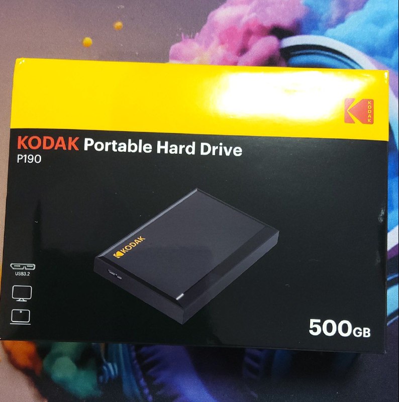 Новый внешний жёсткий диск Kodak 500ГБ 2