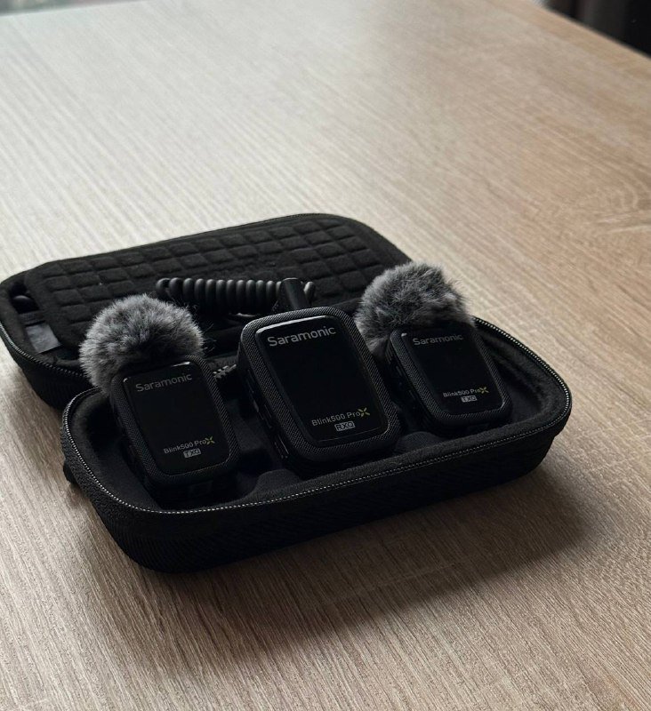 GoPro Hero 13, корпус со вспышкой, SD карта, микрофоны Saramonic 4