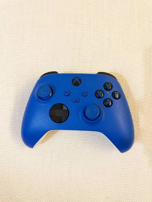 Blue wireless Xbox gamepad