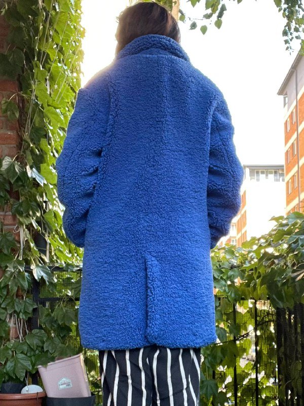 Плюшевое пальто Bershka XS-S 2