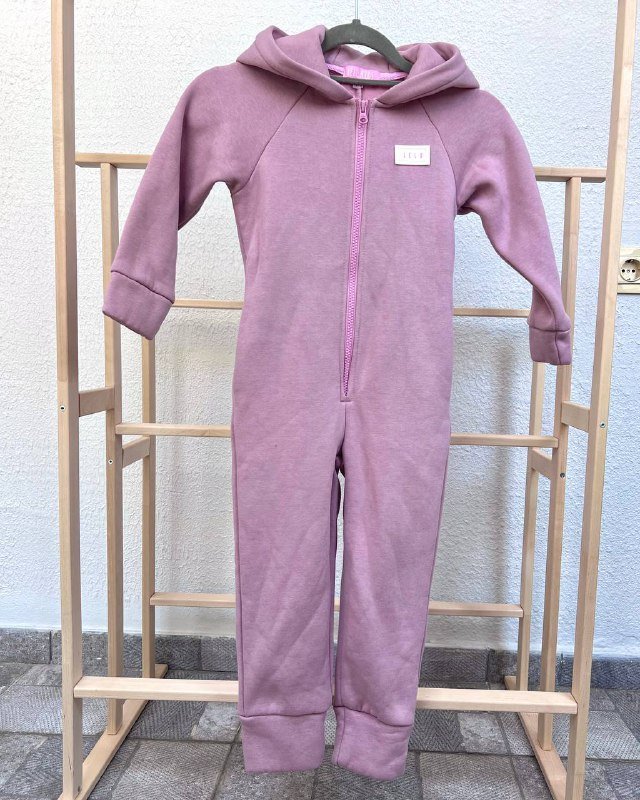 Теплый комбинезон с начесом 4-5 лет