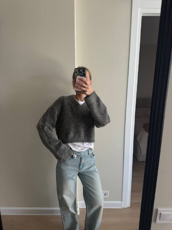 Джинсы Zara, свитшот yos, свитер H&M 5