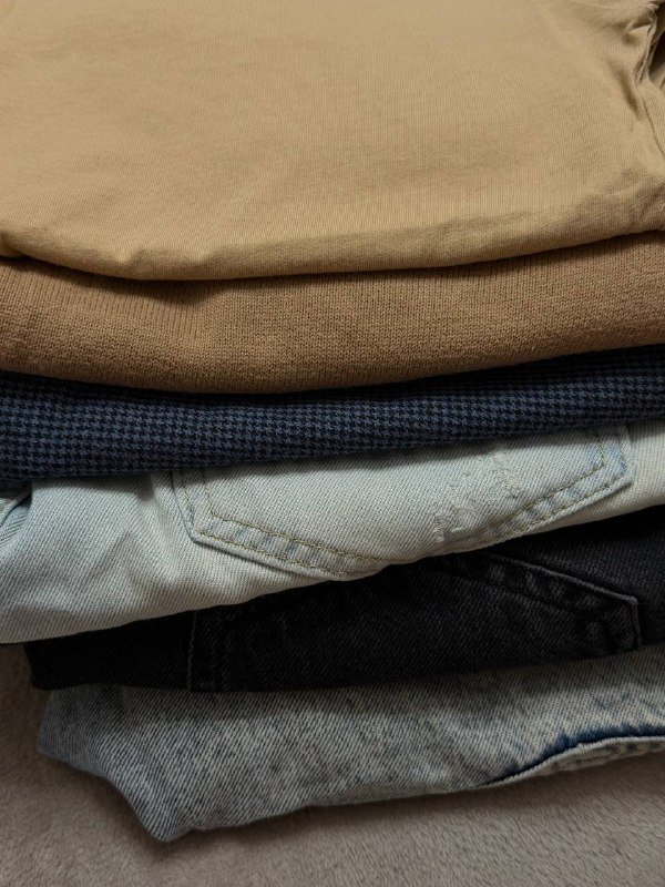 Мужские джинсы, шорты, рубашка, водолазка, футболка