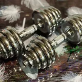 Разборные хромированные гантели 20 кг 7