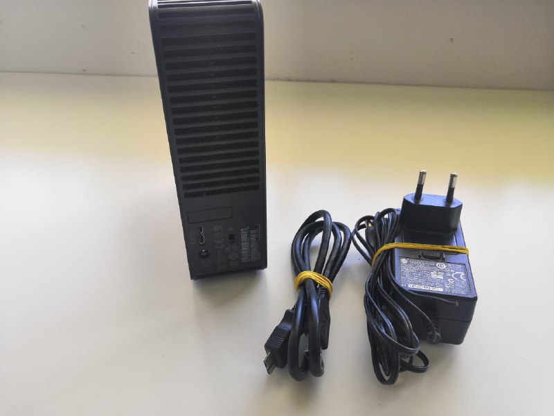WD External Hard Drive 3TB with Power Supply and Cable