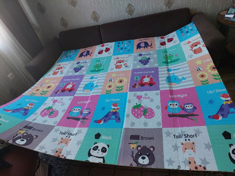 Двухсторонний детский игровой коврик 1