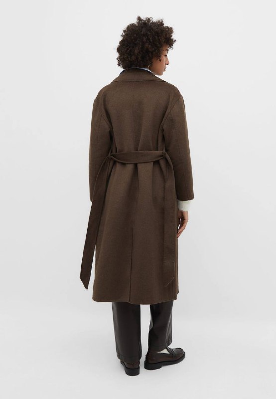 Пальто Stradivarius коричневое новое S 4