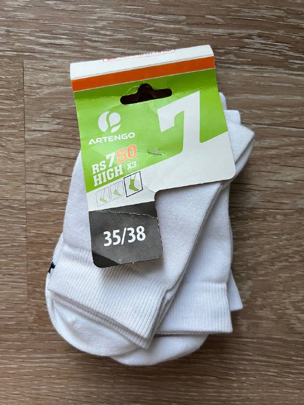 Носки спортивные белые 35-38 размер