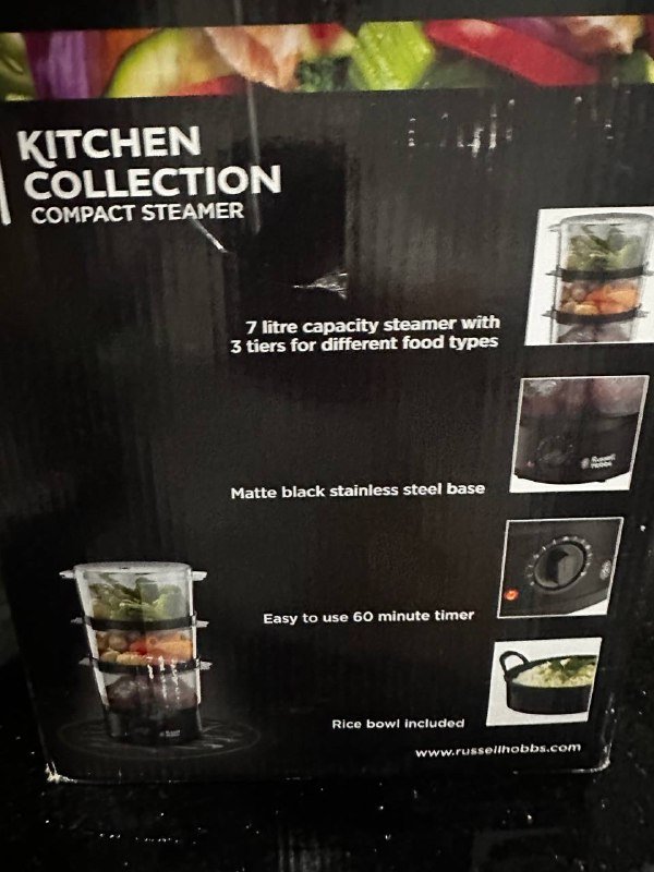 Пароварка Russel Hobbs 7 литров 3 уровня 3