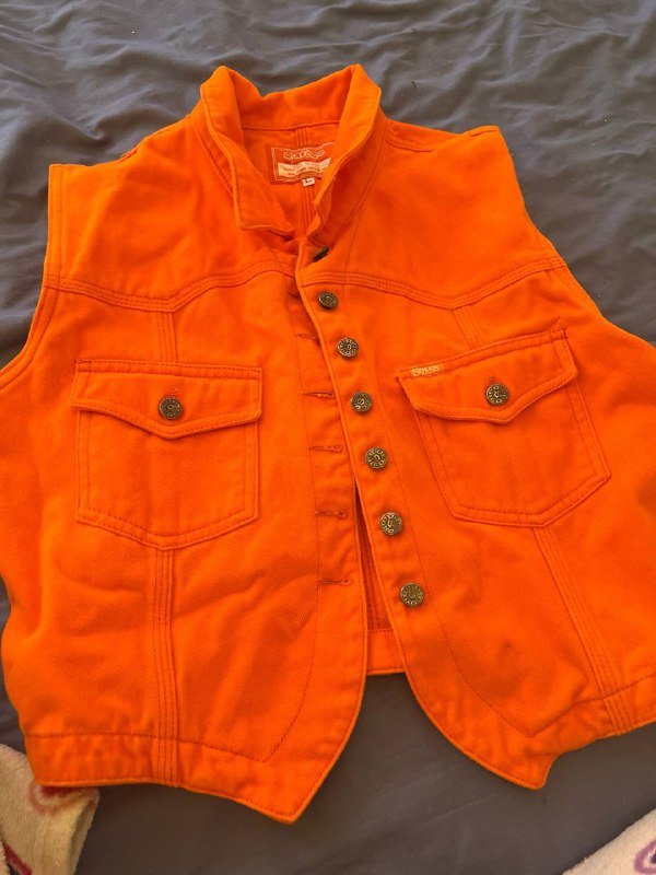 Оранжевая мужская жилетка S-M