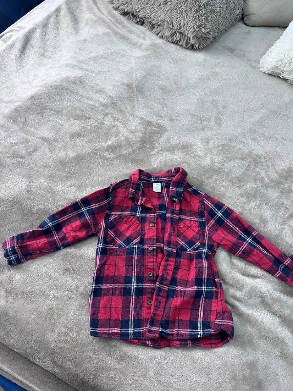 Одежда для мальчика 2-4 года, костюм Zara, рубашка в клетку 7