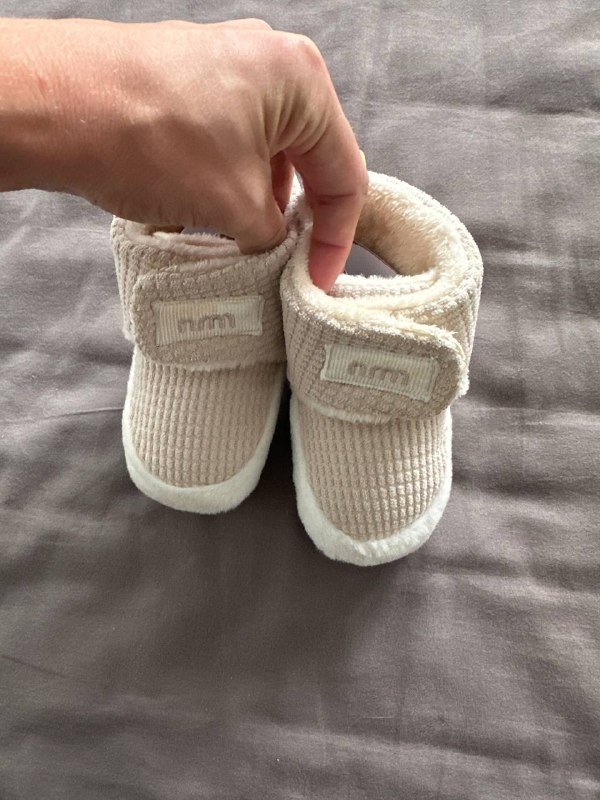 Теплые пинетки на липучке, 12 см, 6-12 мес 2