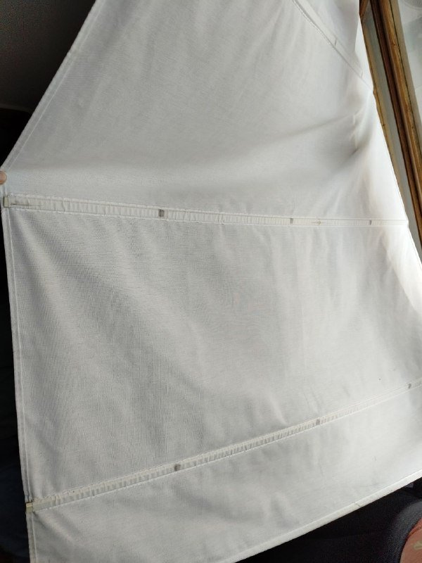 Шторки на окна тканевые белые 2 шт