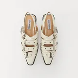Балетки Steve Madden, черные и белые 6