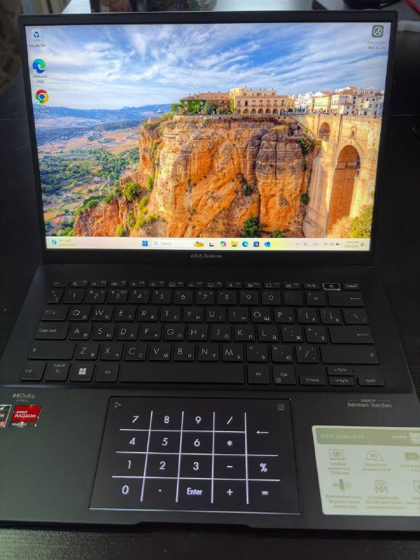 Ноутбук ASUS Zenbook 14, монитор HP 22w, оперативная память Kingston 8GB, очки Vans