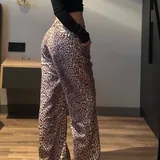 Леопардовые брюки oversize 2