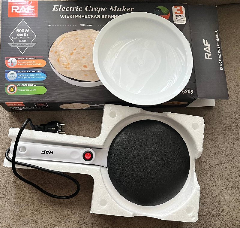 Электрическая блинница с антипригарным покрытием