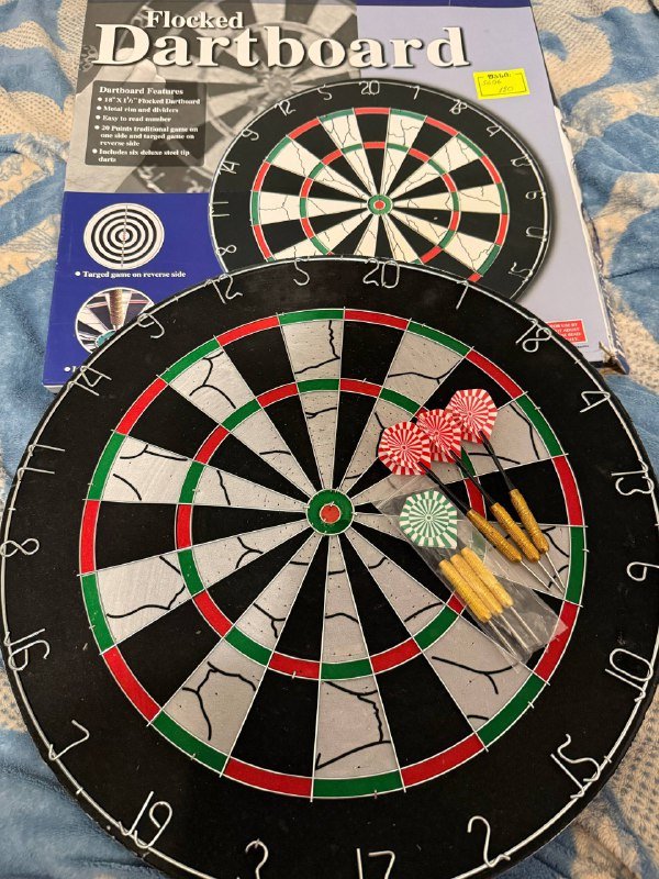 Дартс с 6 стальными дротиками