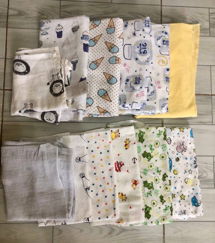 Пелёнки, одежда, игрушки, полотенце, матрасик, пазл, кенгурушка для малыша 2