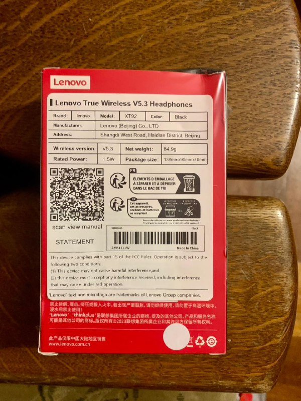 Беспроводные наушники Lenovo XT92, ТВ-приставка Xiaomi Mi TV Stick 2