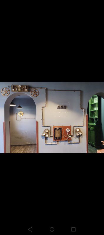 Декор в стиле Стим панк из латуни, железа и дерева 4