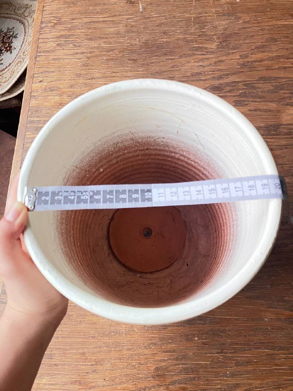 Горшок керамический с отверстием и блюдцем 3