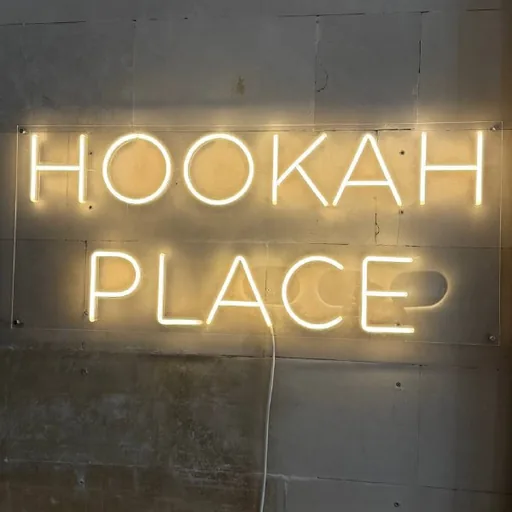Неоновая вывеска Hookah Place