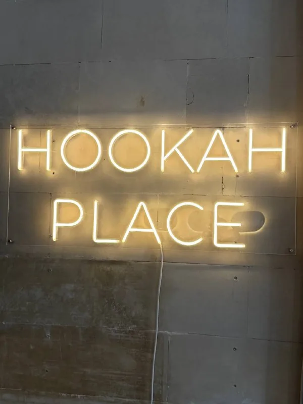 Неоновая вывеска Hookah Place