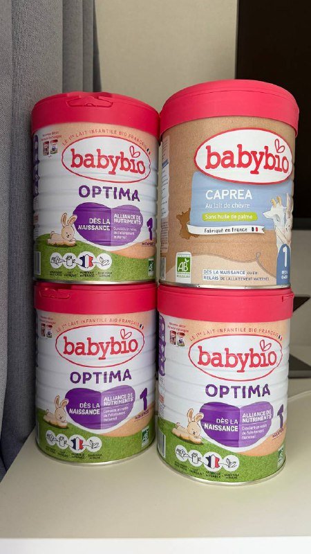 Смесь BabyBio Optima и Caprea 1 2